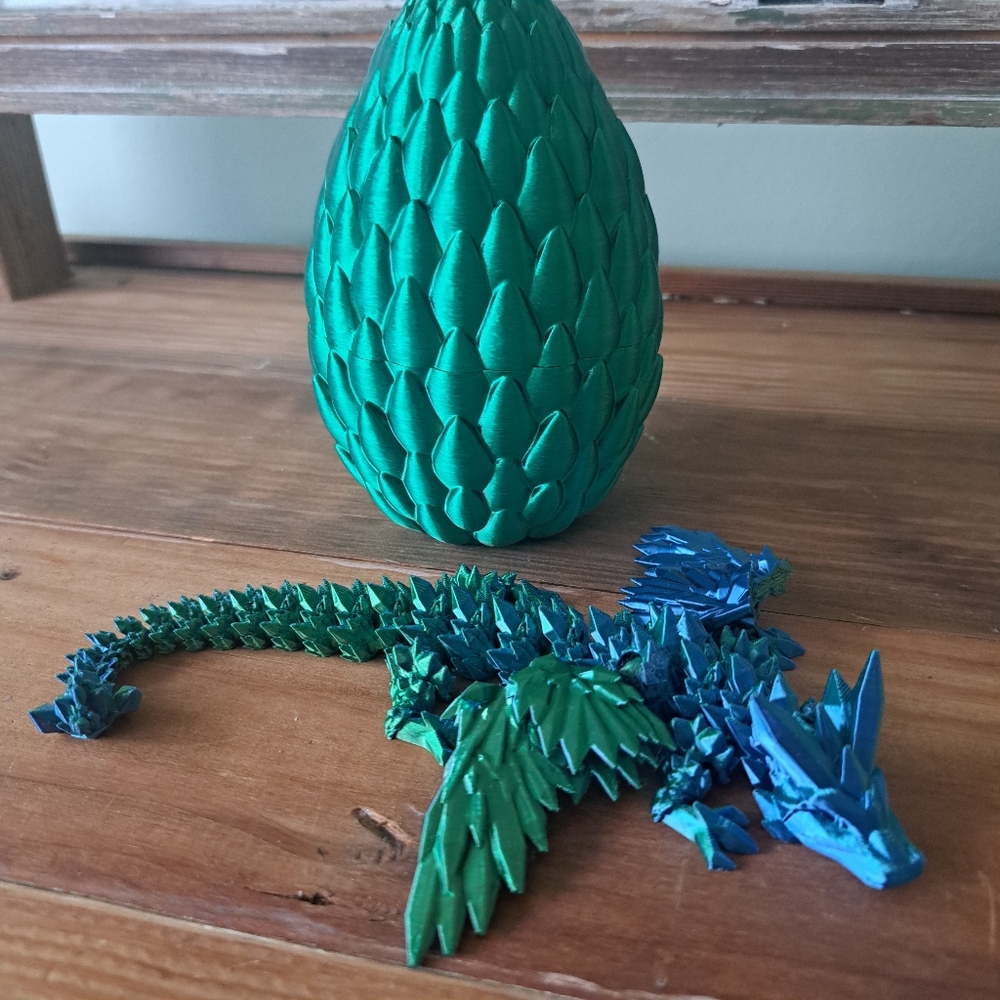🌟3 For $12 🌟 Green and Blue 3D Dragon Figurine